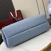 Gucci Softbit Maxi Shoulder Bag Blue 46x26x16cm - 5