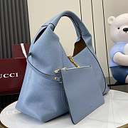 Gucci Softbit Maxi Shoulder Bag Blue 46x26x16cm - 3