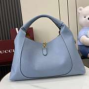 Gucci Softbit Maxi Shoulder Bag Blue 46x26x16cm - 2