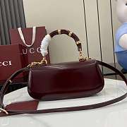 Gucci Bamboo Diva Medium Bag Red 26.6x13x8cm - 4