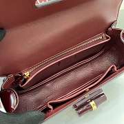 Gucci Bamboo Diva Medium Bag Red 26.6x13x8cm - 3