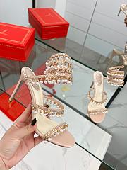 Rene Caovilla Chandelier Sandal Light Pink Heel 10cm - 1