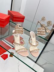 Rene Caovilla Chandelier Sandal Light Pink Heel 10cm - 5