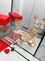 Rene Caovilla Chandelier Sandal Light Pink Heel 10cm - 4