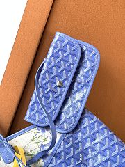 Goyard Goyardine Monogram Tote Blue 40x34cm - 2