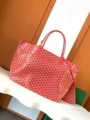 Goyard Goyardine Monogram Tote Red 40x34cm - 3