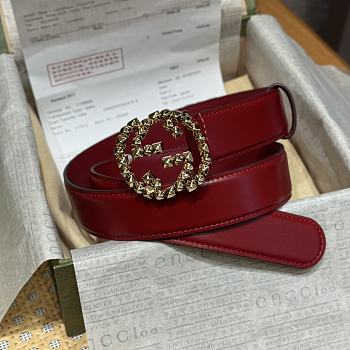 Gucci Belt Red 4cm