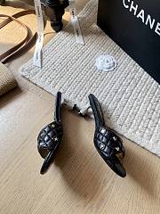 Chanel 25C Black Heel 5cm - 2