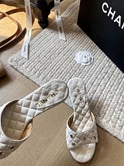 Chanel 25C White Heel 5cm - 4