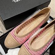 Chanel Flats Raffia Pink - 4