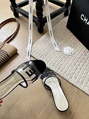 Chanel PVC Black Heel 5cm - 5