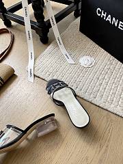 Chanel PVC Black Heel 5cm - 2