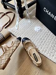 Chanel Coco Beach Mary Janes Beige - 5