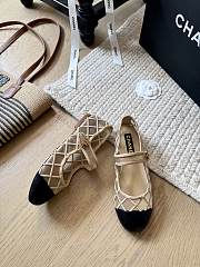 Chanel Coco Beach Mary Janes Beige - 2