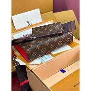 Louis Vuitton LV Pochette Voyage MM Monogram Red 18.5x11x6.5cm - 5
