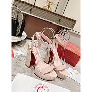 Christian Louboutin Movida Sabina Patent Platform Pink Heel 13cm - 1