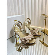 Dior Or Adiorable Heeled Sandal Laminated Lambskin 8cm - 1