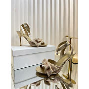 Dior Or Adiorable Heeled Sandal Laminated Lambskin 8cm - 4