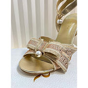 Dior Or Adiorable Heeled Sandal Laminated Lambskin 8cm - 2