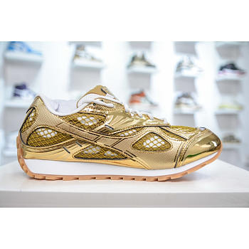 Bottega Veneta Low-Top Gold Orbit Sneakers