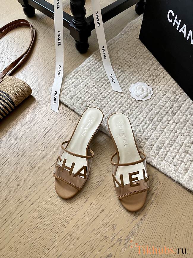 Chanel PVC Brown Heel 5cm - 1