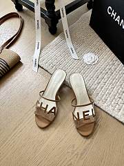 Chanel PVC Brown Heel 5cm - 1