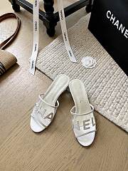 Chanel PVC White Heel 5cm - 1