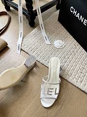Chanel PVC White Heel 5cm - 5