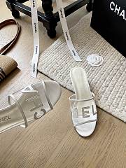 Chanel PVC White Heel 5cm - 4