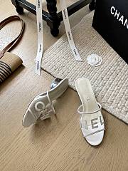 Chanel PVC White Heel 5cm - 2
