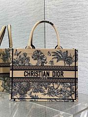 Dior Book Tote Dioriviera Medium Beige Palms 36x27.5x16.5cm - 1