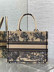 Dior Book Tote Dioriviera Medium Beige Palms 36x27.5x16.5cm - 5