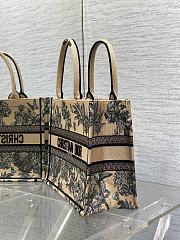 Dior Book Tote Dioriviera Medium Beige Palms 36x27.5x16.5cm - 4