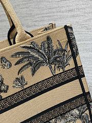 Dior Book Tote Dioriviera Medium Beige Palms 36x27.5x16.5cm - 2
