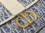Dior Medium 30 Montaigne Satchel Bag Blue Chambray 24x17x9cm - 6