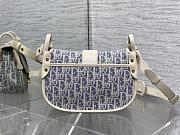 Dior Medium 30 Montaigne Satchel Bag Blue Chambray 24x17x9cm - 5