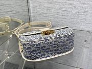 Dior Medium 30 Montaigne Satchel Bag Blue Chambray 24x17x9cm - 3