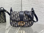 Dior Medium 30 Montaigne Satchel Bag Blue 24x17x9cm - 1