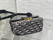 Dior Medium 30 Montaigne Satchel Bag Blue 24x17x9cm - 6