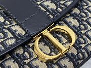 Dior Medium 30 Montaigne Satchel Bag Blue 24x17x9cm - 2