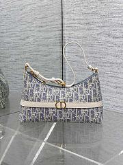 Dior 30 Montaigne Mini Hobo Shoulder Bag Blue Chambray 24x14x6.5cm - 1