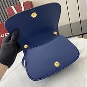Gucci Blondie Mini Top Handle Bag Blue 21.5x11x8cm - 5