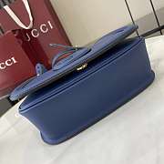 Gucci Blondie Mini Top Handle Bag Blue 21.5x11x8cm - 4