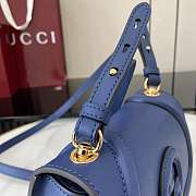 Gucci Blondie Mini Top Handle Bag Blue 21.5x11x8cm - 2