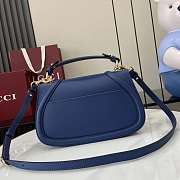 Gucci Blondie Small Top Handle Blue Bag 26.5x16.5x8.5cm - 4