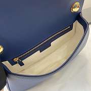 Gucci Blondie Small Top Handle Blue Bag 26.5x16.5x8.5cm - 2