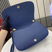 Gucci Blondie Medium Top Handle Bag Blue 32x17x10cm - 4
