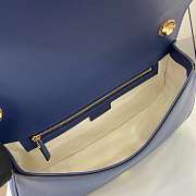 Gucci Blondie Medium Top Handle Bag Blue 32x17x10cm - 2
