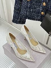Jimmy Choo White Heel 8cm - 1