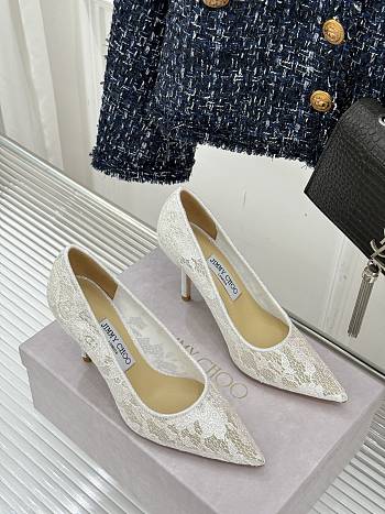 Jimmy Choo White Heel 8cm